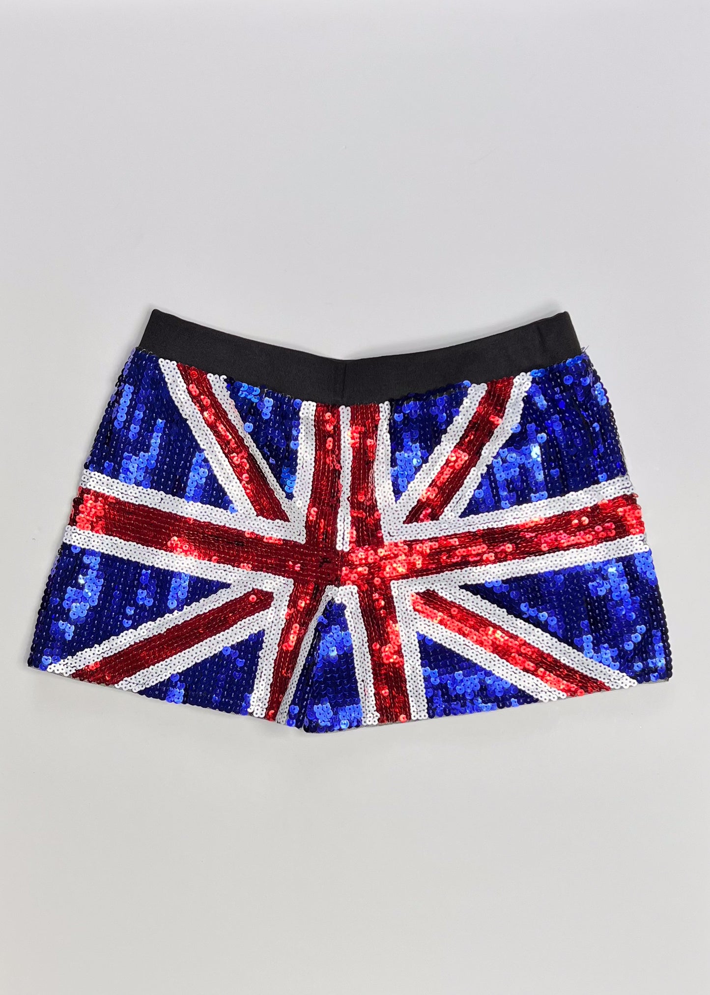 Sequin Union Jack Shorts