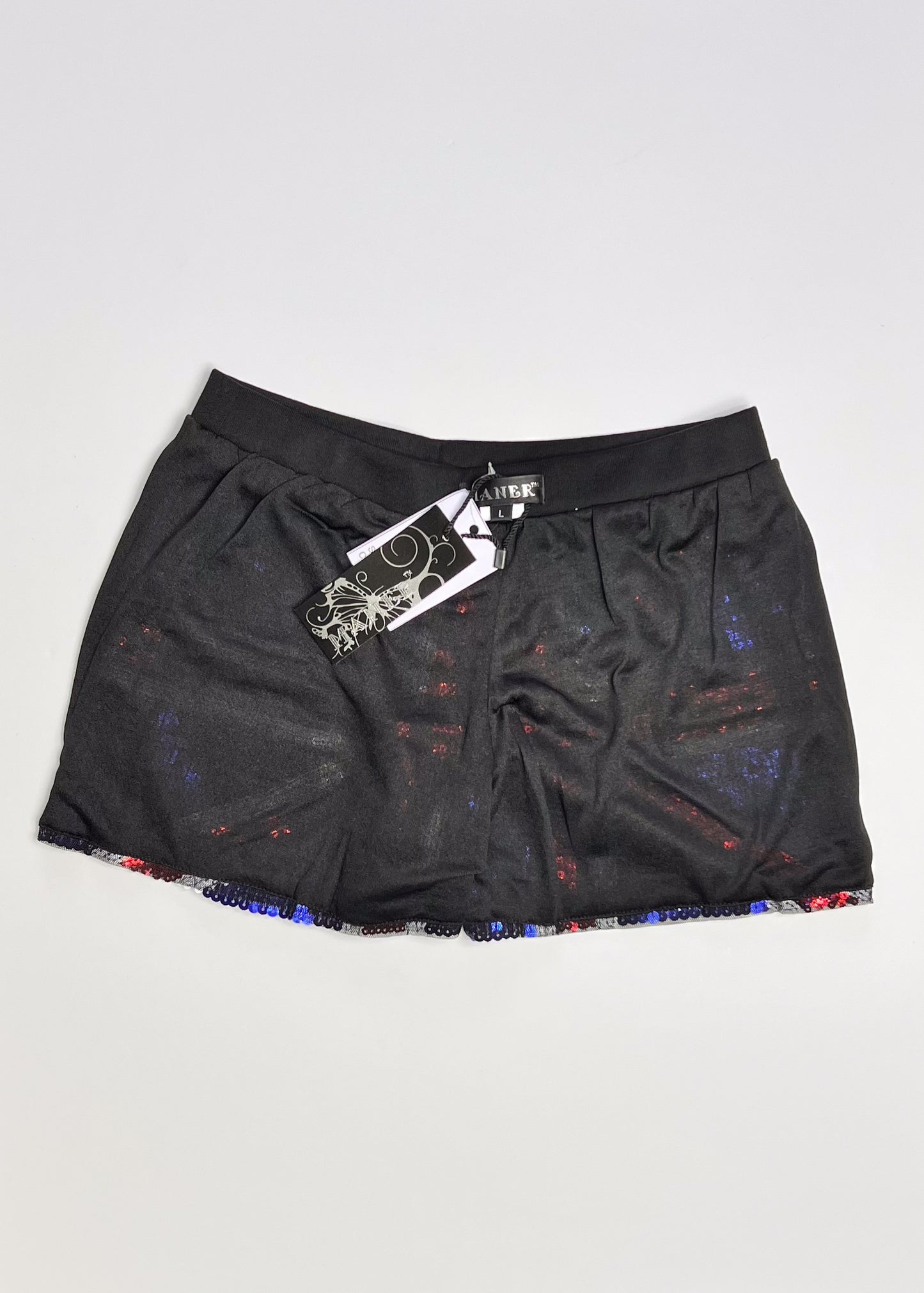 Sequin Union Jack Shorts