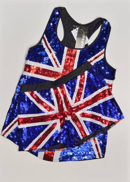 Union Jack Sequin Tank Top
