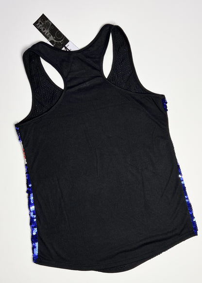Union Jack Sequin Tank Top