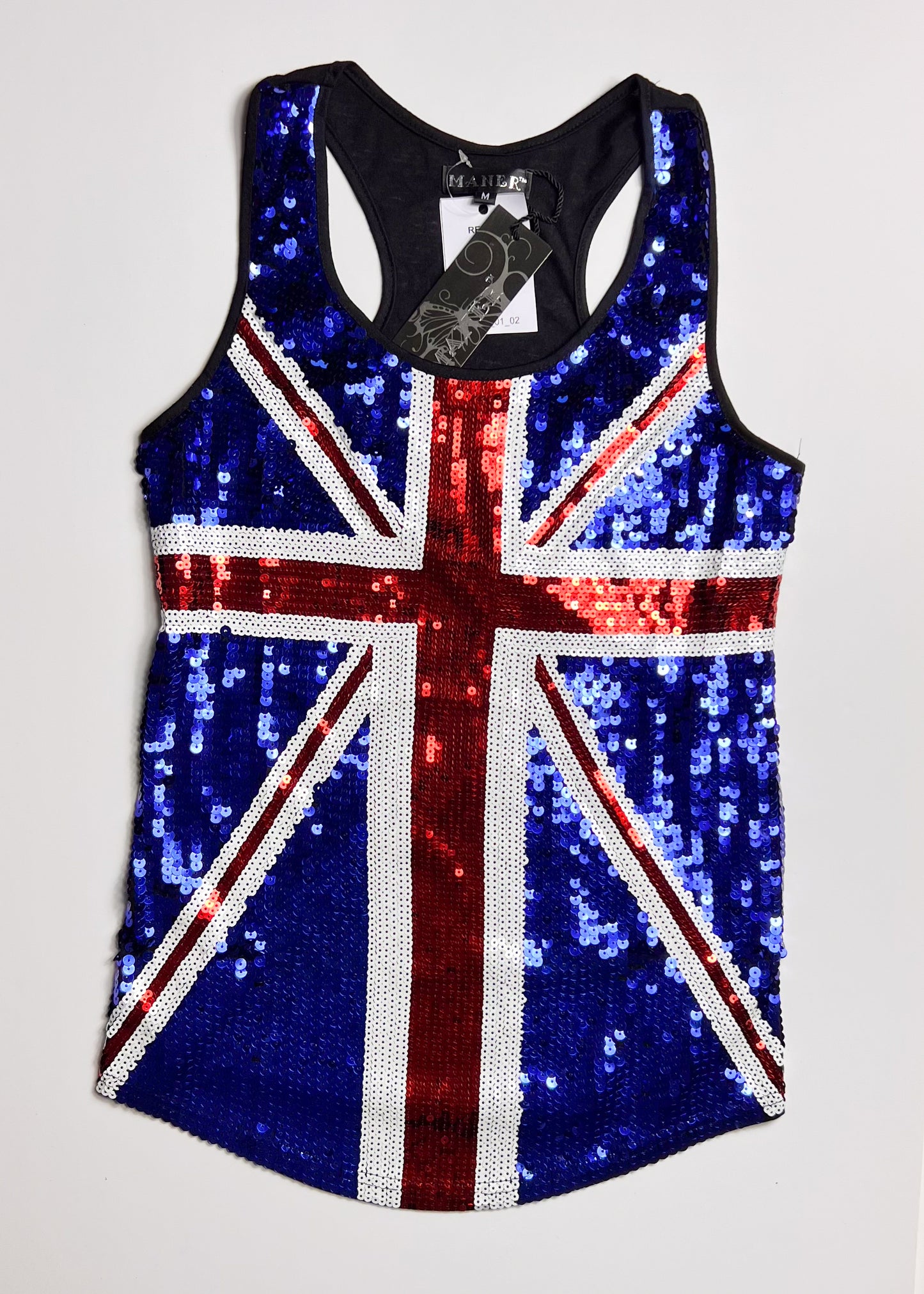 Union Jack Sequin Tank Top