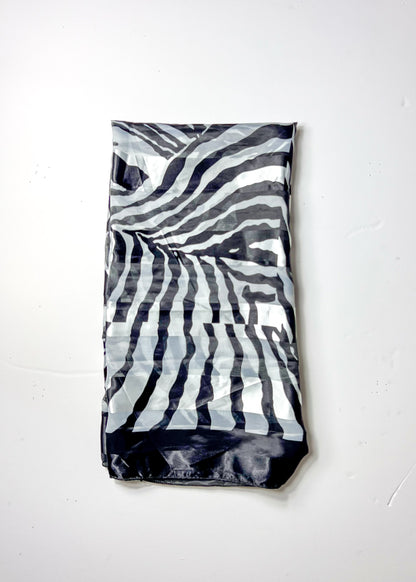 Zebra Print Square Scarf