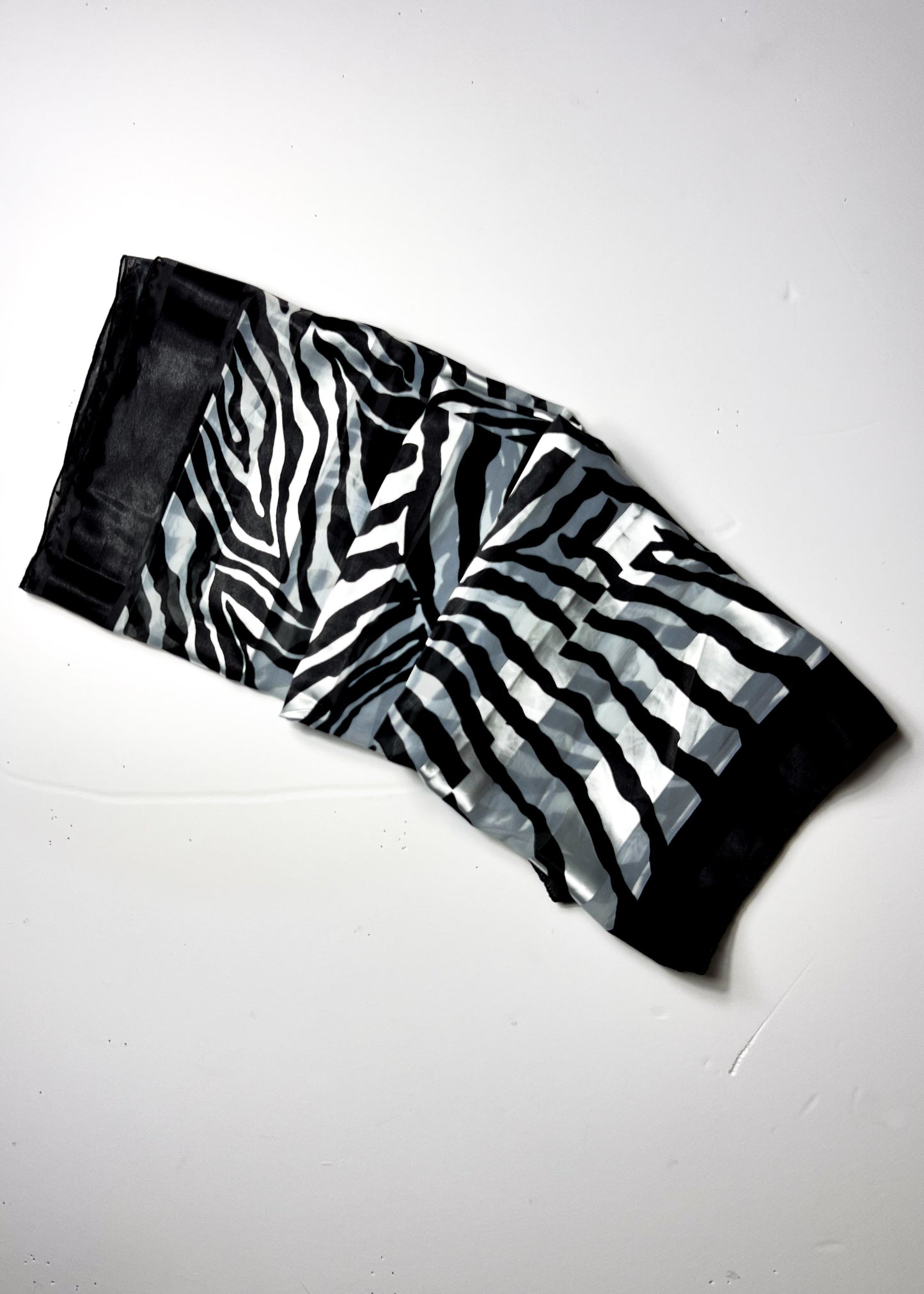 Zebra Print Square Scarf