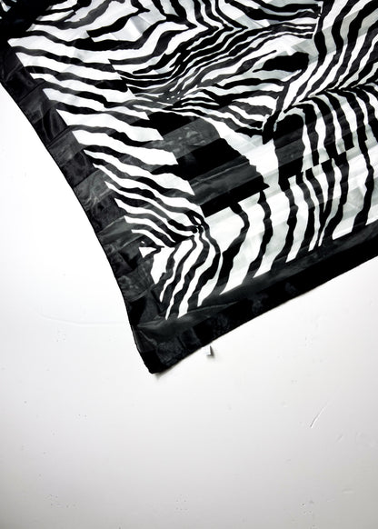 Zebra Print Square Scarf