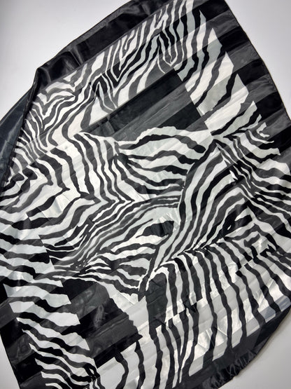 Zebra Print Square Scarf