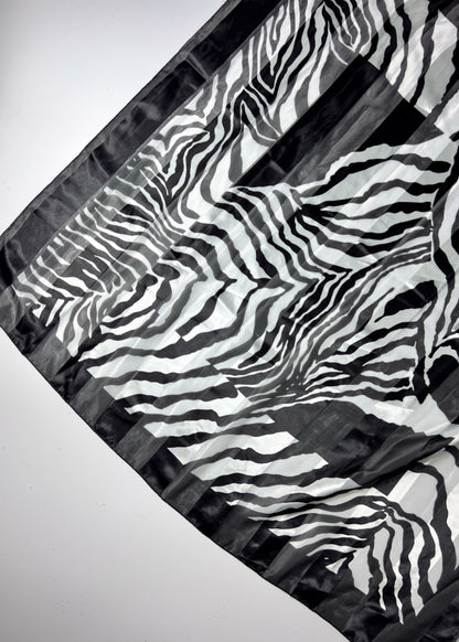 Zebra Print Square Scarf