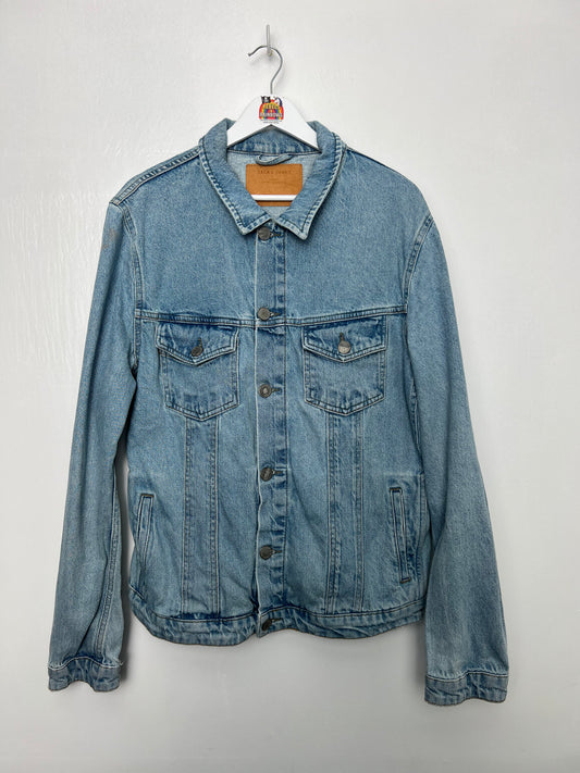Jack & Jones Light Blue Denim Trucker Jacket - Medium