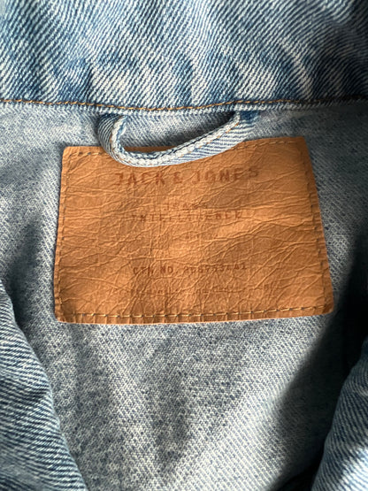 Jack & Jones Light Blue Denim Trucker Jacket - Medium