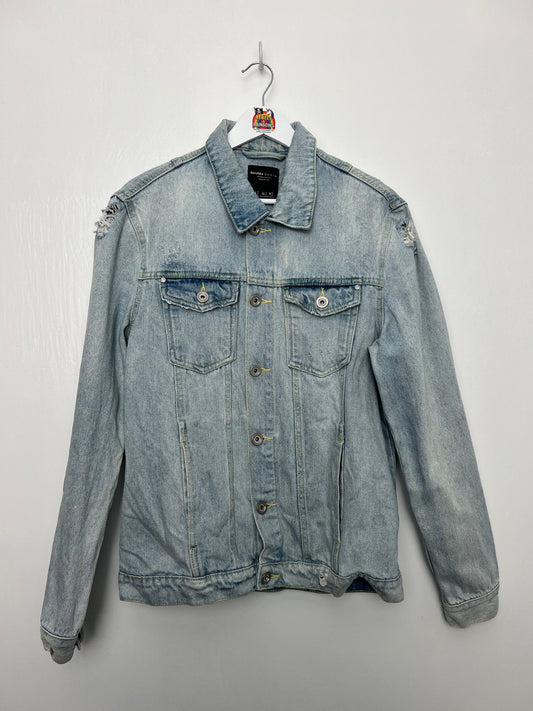 Bershka Light Blue Denim Jacket - Medium - Marked
