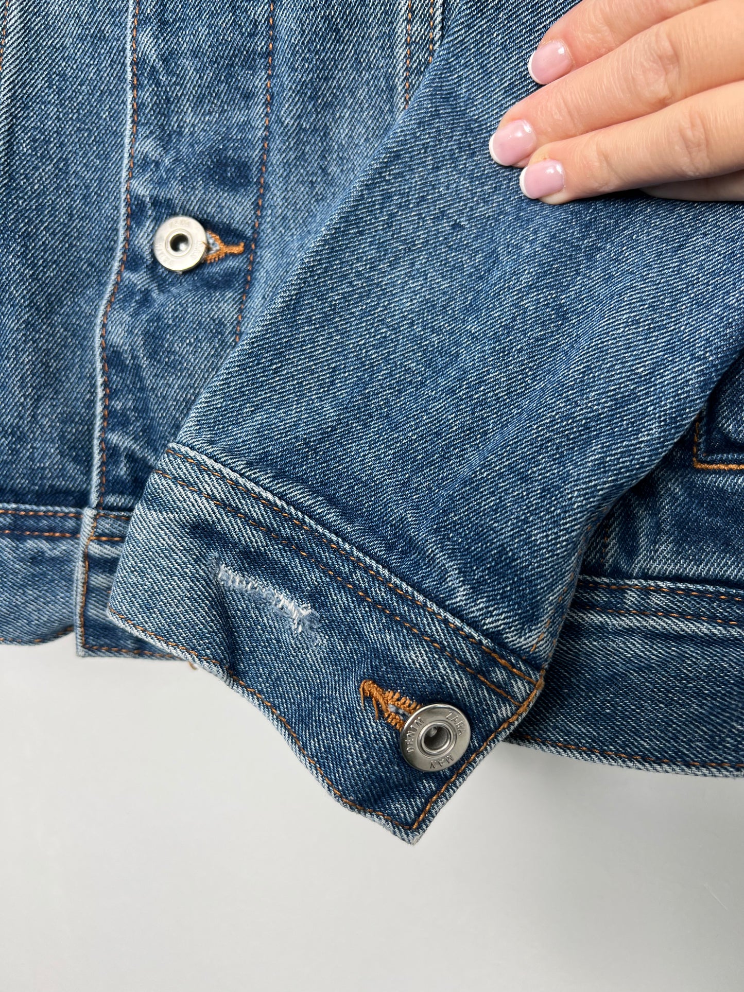 Mid Blue Zara Man Denim Jacket - Medium