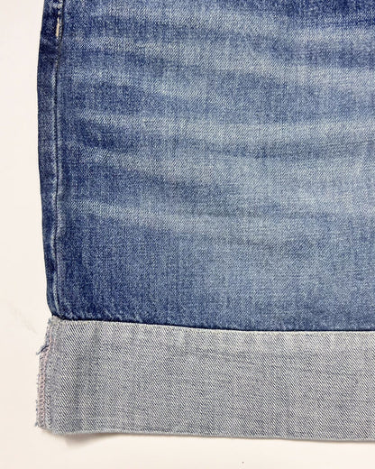 Y2K Mini Denim Tube Skirt - UK 12