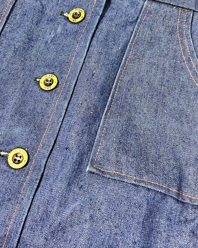 A Line Dark Blue Denim Midi Skirt - UK12