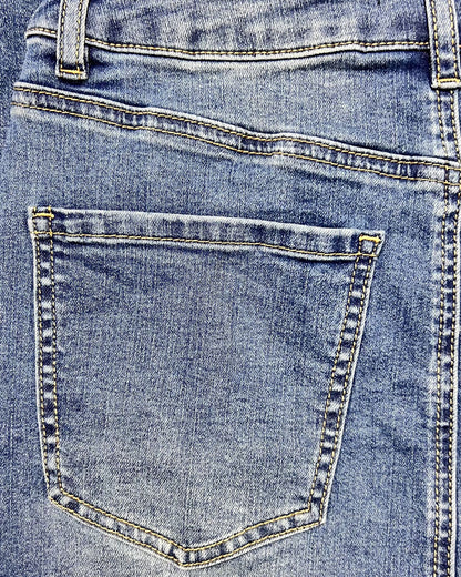 Friends Like These Pencil Denim Maxi Skirt - UK8