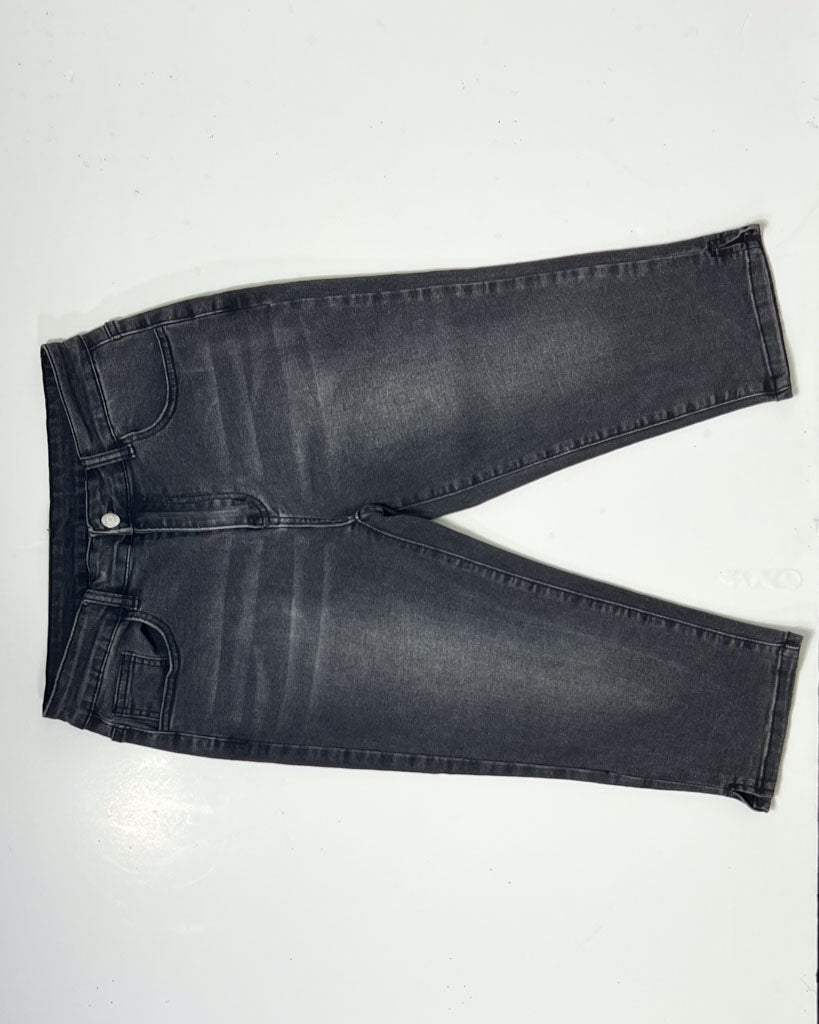 Grey Denim Pedal Pushers - UK10