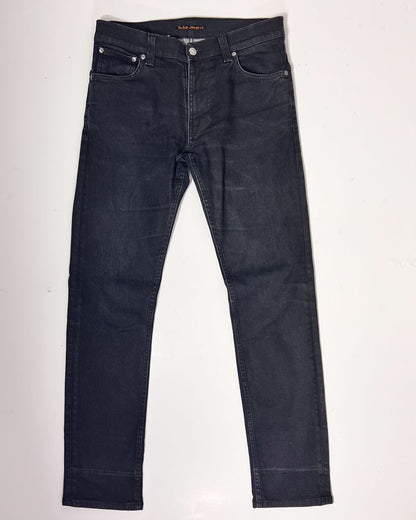 Nudie Denim Slim Jeans Black Thin Finn - 32" 32"