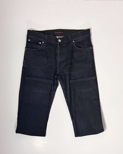 Nudie Denim Slim Jeans Black Thin Finn - 32" 32"
