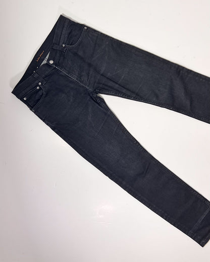 Nudie Denim Slim Jeans Black Thin Finn - 32" 32"