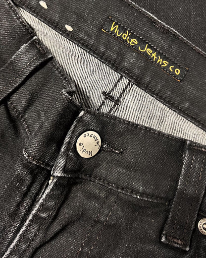 Nudie Denim Slim Jeans Black Thin Finn - 32" 32"
