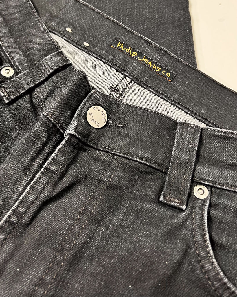 Nudie Denim Slim Jeans Black Thin Finn - 32" 32"