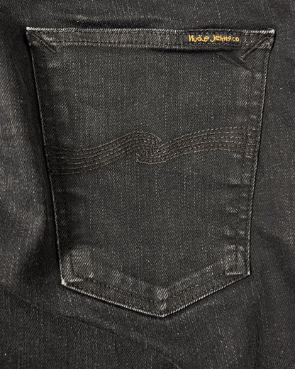 Nudie Denim Slim Jeans Black Thin Finn - 32" 32"