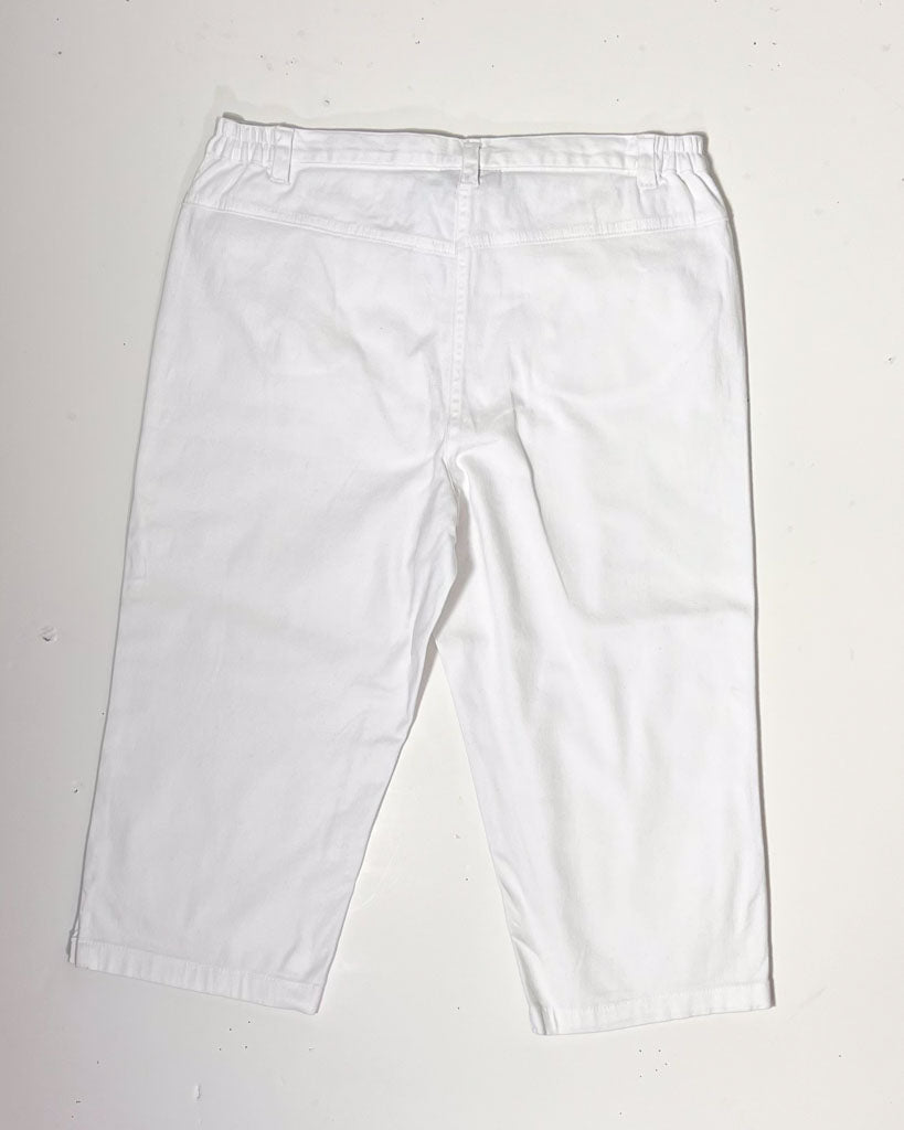 White Denim Pedal Pushers - UK10