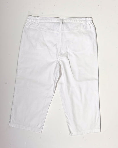 White Denim Pedal Pushers - UK10