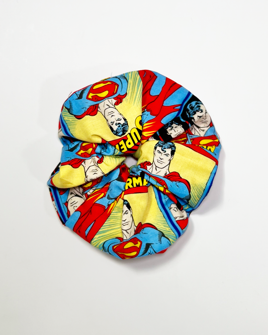 Large Superman DC Comics Hair Scrunchie