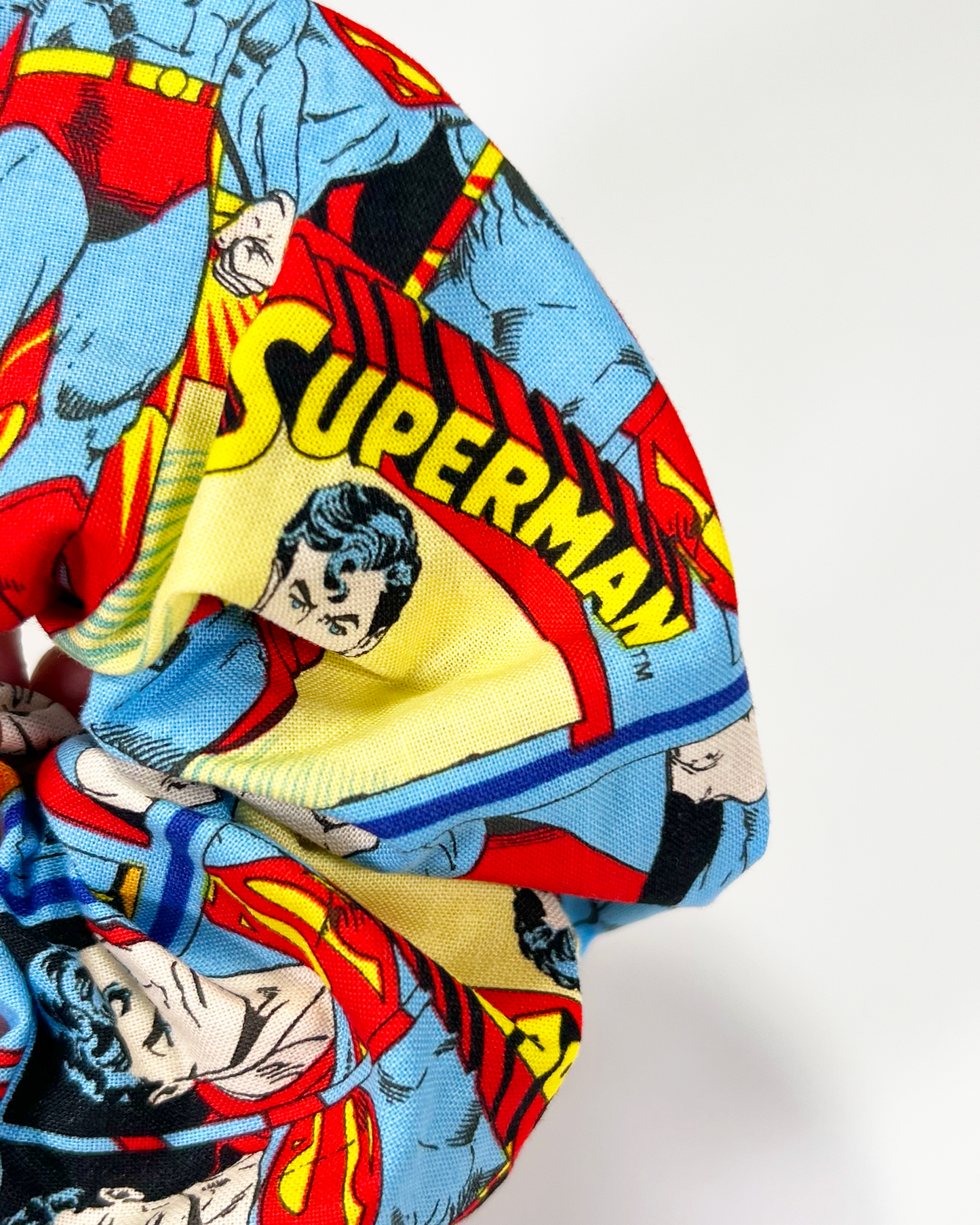 Large Superman DC Comics Hair Scrunchie