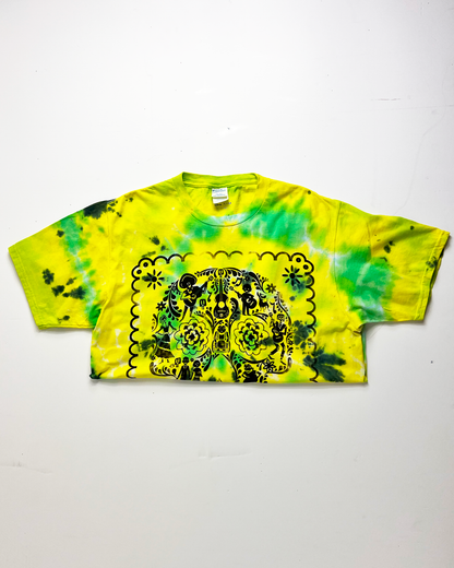 Disney Encanto Skull Graphic Neon Tie Dye T-Shirt - Large