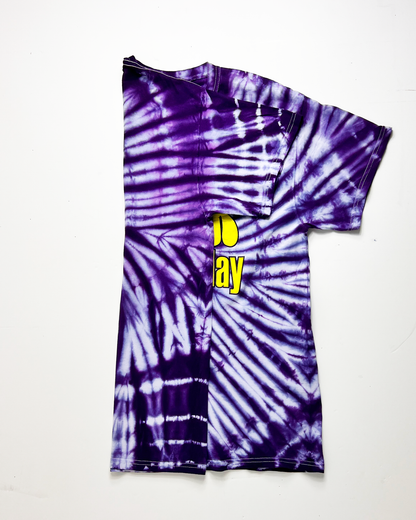 I Funk Every Friday Purple Tie-Dye T-Shirt - Large