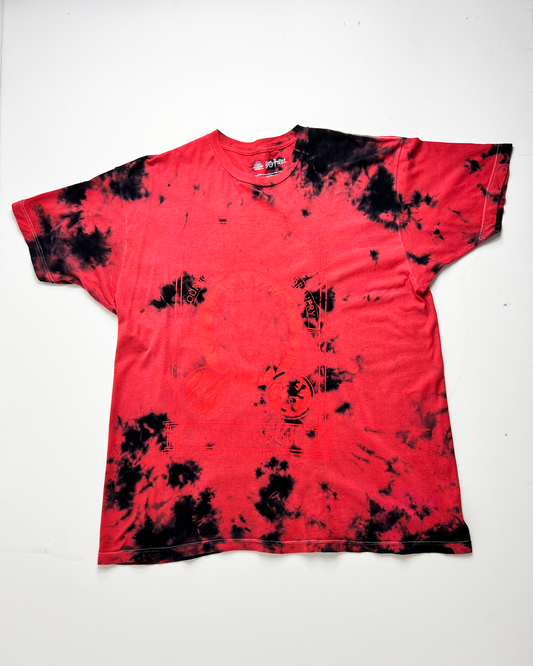 Harry Potter Gryffindor Graphic Red Tie-Dye T-Shirt - Large