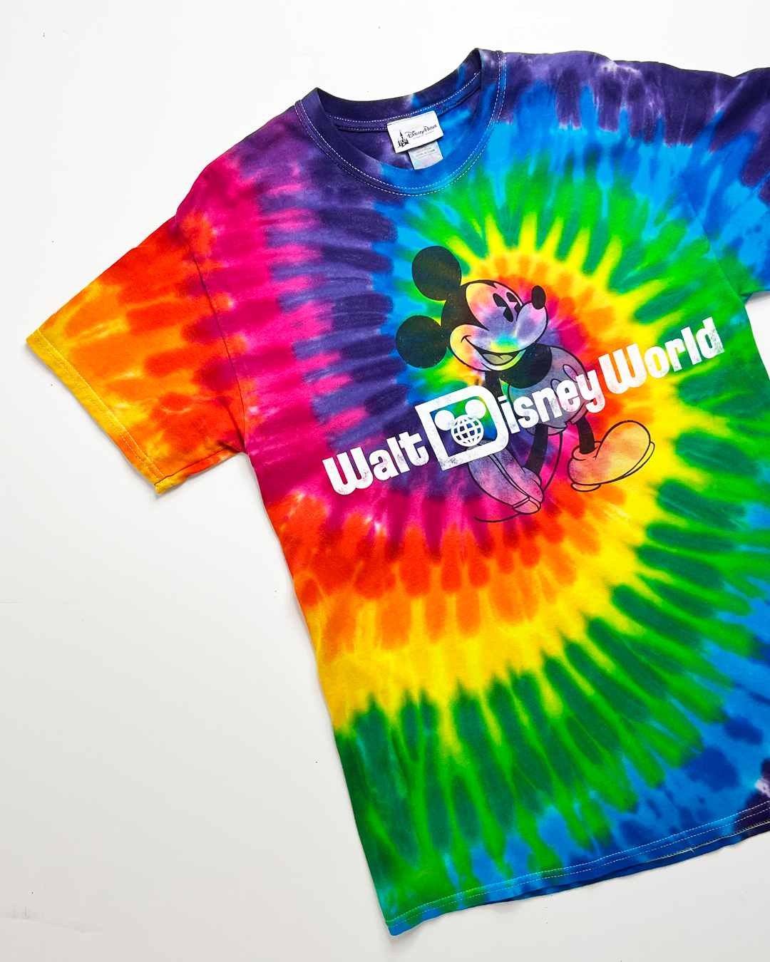 Walt Disney World Rainbow Tie-Dye T-Shirt - Medium