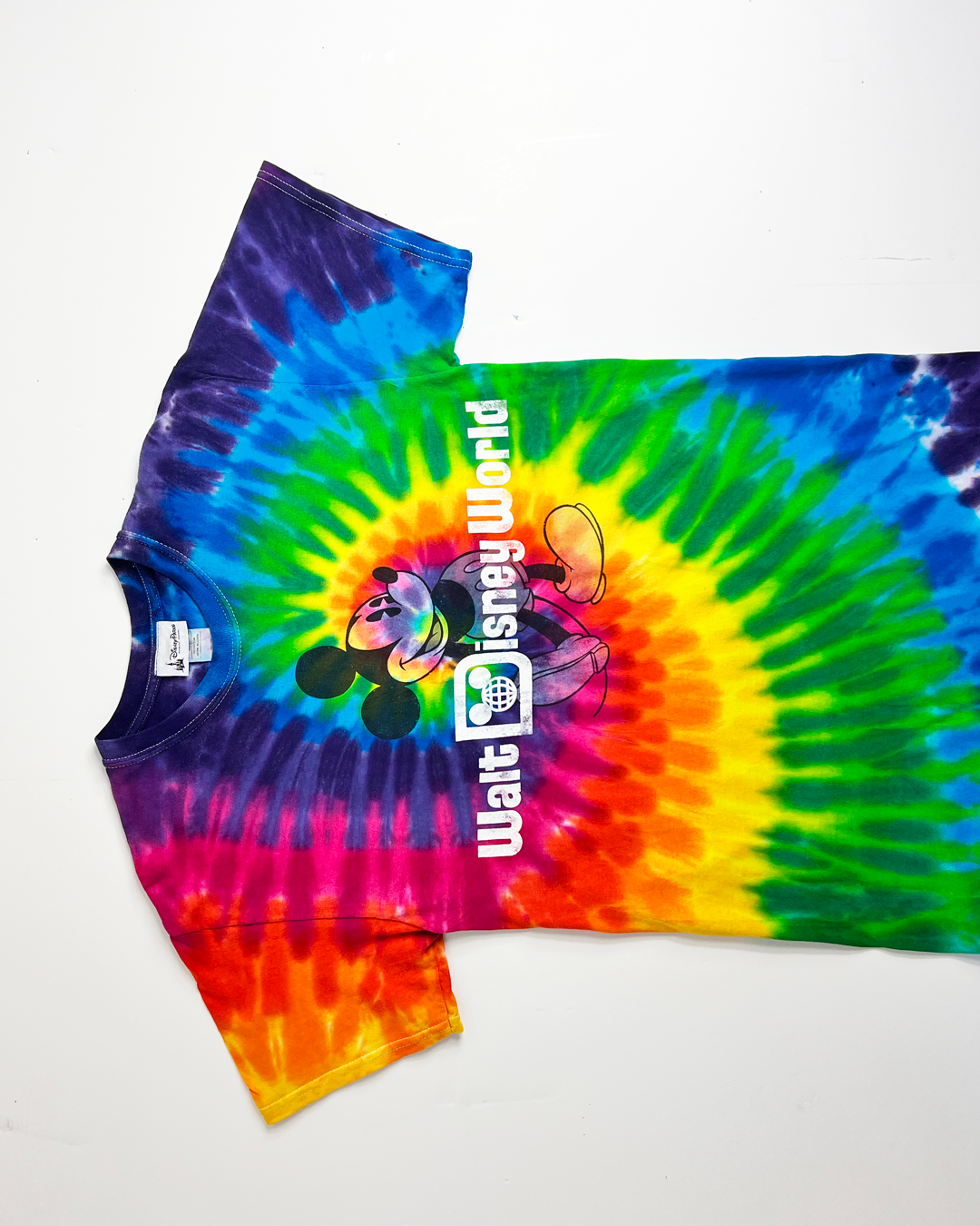 Walt Disney World Rainbow Tie-Dye T-Shirt - Medium