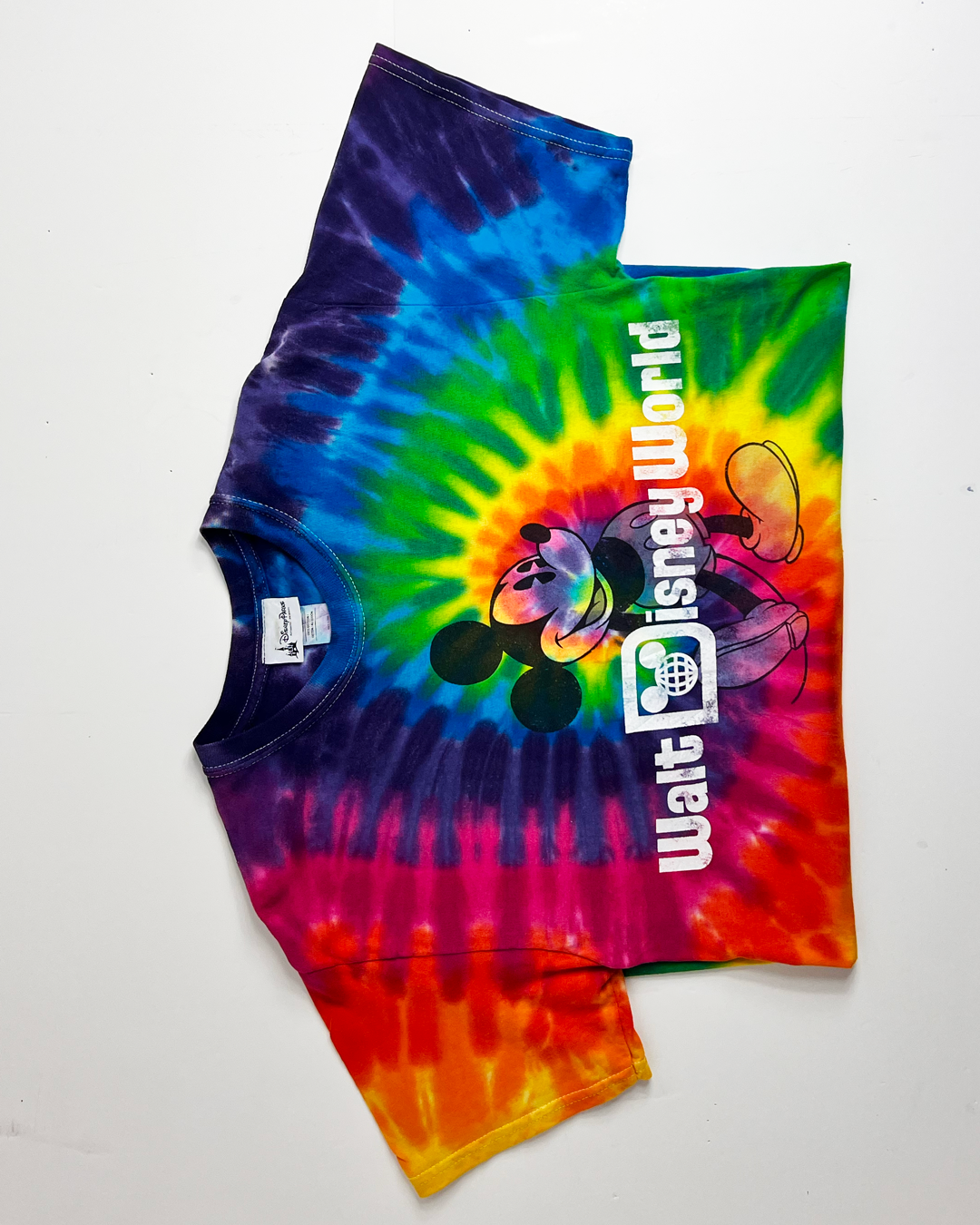 Walt Disney World Rainbow Tie-Dye T-Shirt - Medium