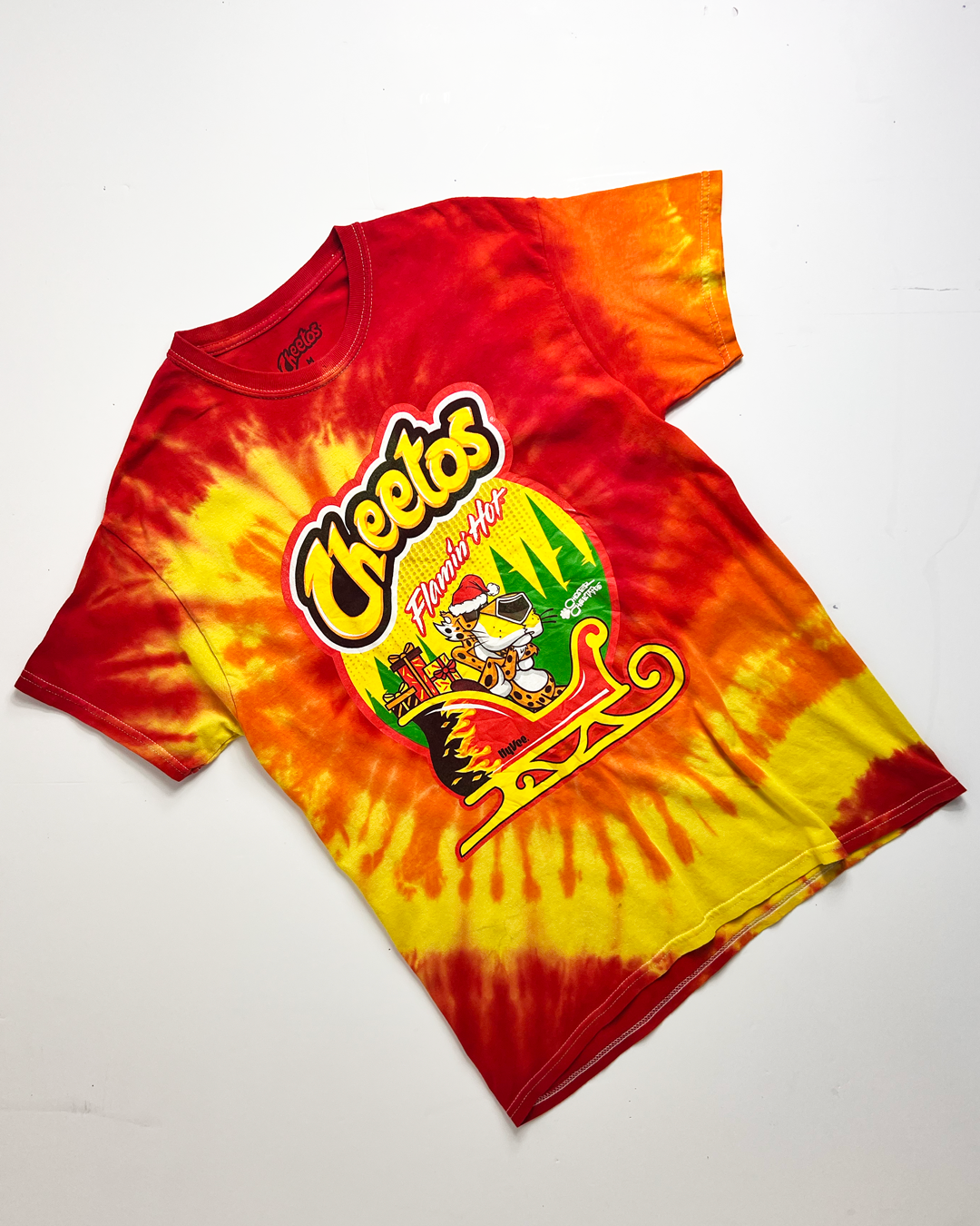 Cheetos Orange Tie-Dye T-Shirt - Medium