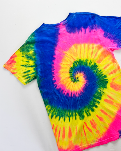 St Thomas Destination Tie-Dye Neon T-Shirt - Small