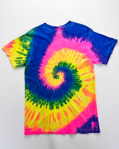 St Thomas Destination Tie-Dye Neon T-Shirt - Small