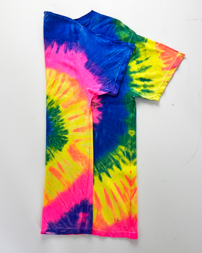 St Thomas Destination Tie-Dye Neon T-Shirt - Small