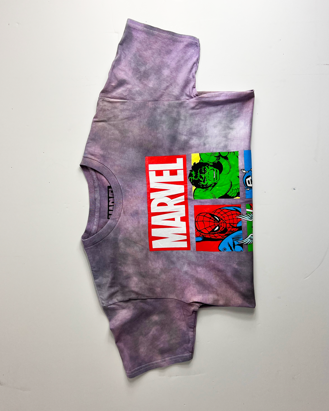 Marvel Purple Tie-Dye T-Shirt - Medium