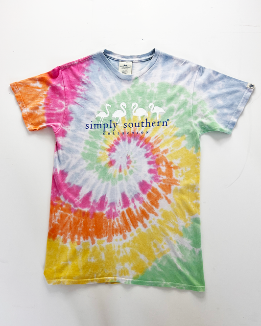 Simply Southern Pastel Tie-Dye T-Shirt - Small