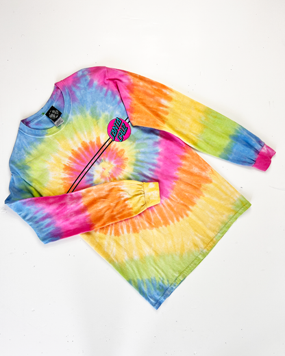 Santa Cruz Long Sleeve Tie-Dye T-Shirt - Small