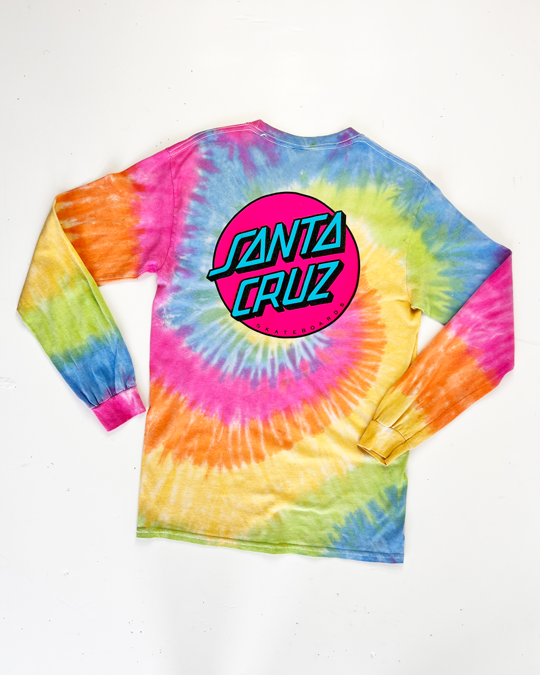 Santa Cruz Long Sleeve Tie-Dye T-Shirt - Small