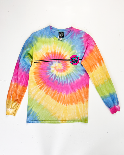Santa Cruz Long Sleeve Tie-Dye T-Shirt - Small