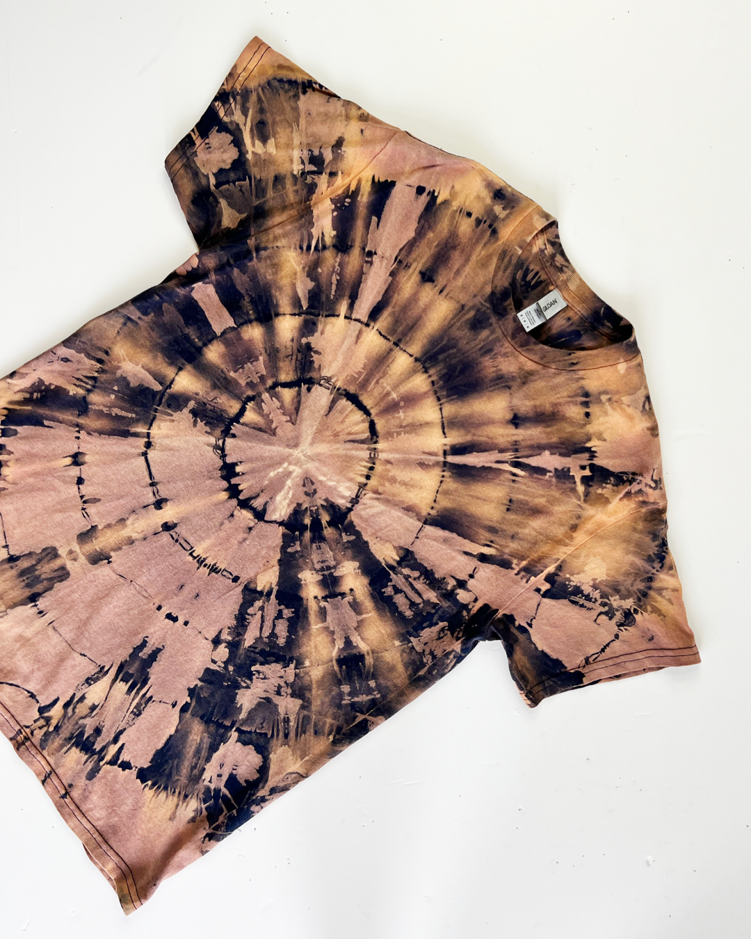 Mauve & Peach Tie-Dye T-Shirt - Medium
