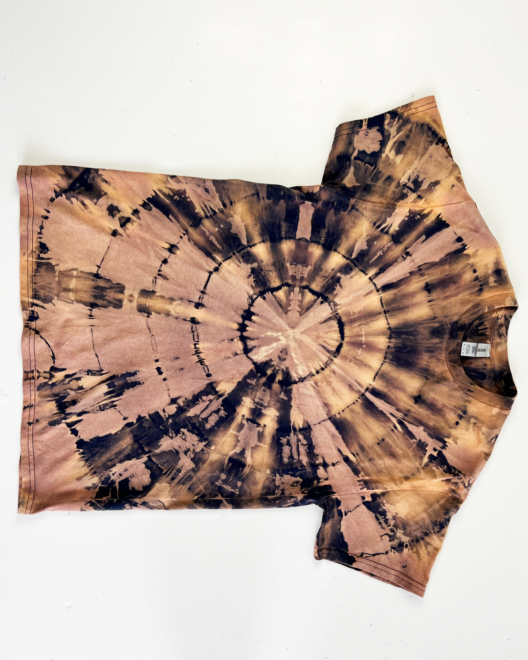 Mauve & Peach Tie-Dye T-Shirt - Medium