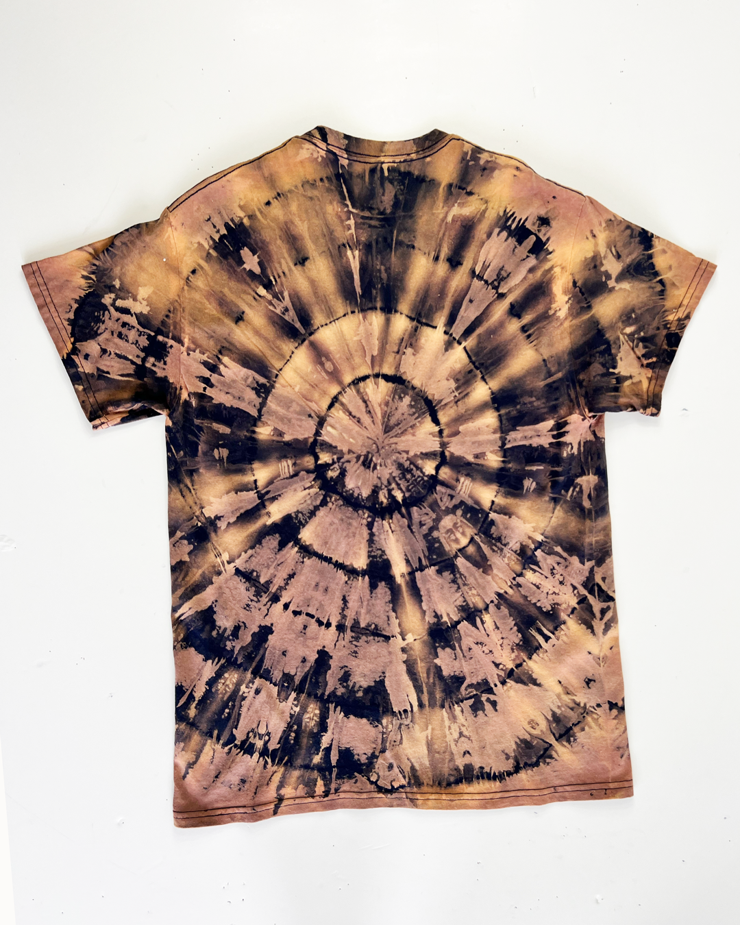 Mauve & Peach Tie-Dye T-Shirt - Medium