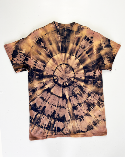 Mauve & Peach Tie-Dye T-Shirt - Medium