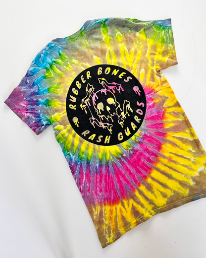 Rubber Bones Rash Guards Tie-Dye T-Shirt - Small