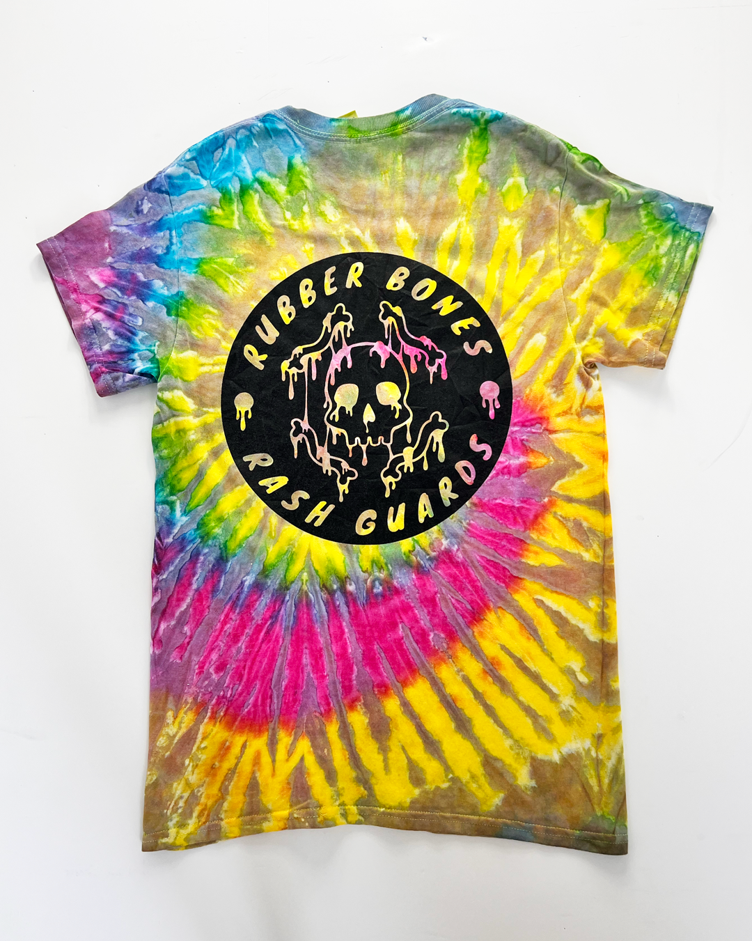 Rubber Bones Rash Guards Tie-Dye T-Shirt - Small