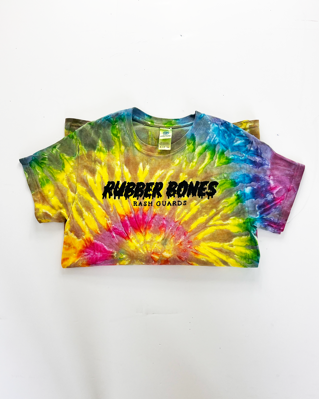 Rubber Bones Rash Guards Tie-Dye T-Shirt - Small